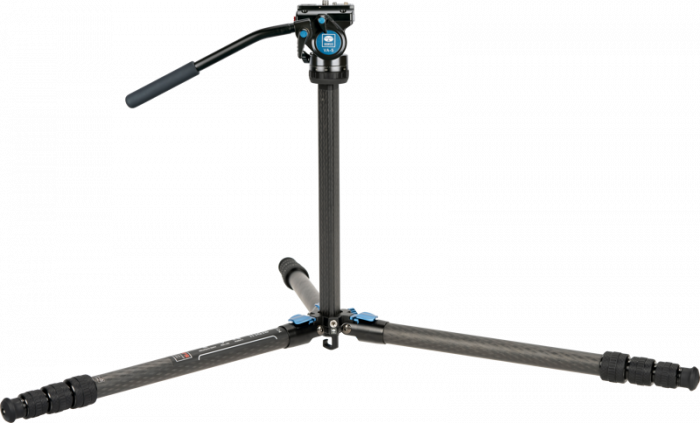 Sirui Videokit ST-124+VA-5 Trepied din carbon WPS cu cap video  Sirui Trepied din fibră de carbon cu 4 secțiuni Sirui ST124 și kit cap fluid VA-5 X - Trepied din carbon WPS cu cap video [9]