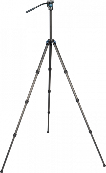 Sirui Videokit ST-124+VA-5 Trepied din carbon WPS cu cap video  Sirui Trepied din fibră de carbon cu 4 secțiuni Sirui ST124 și kit cap fluid VA-5 X - Trepied din carbon WPS cu cap video [8]