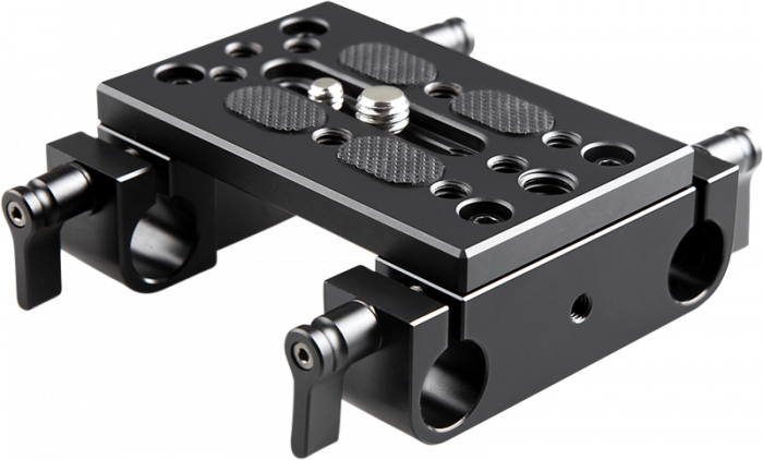 SmallRig 1775 Mounting Plate w/ 15mm Rod Clamps - Placa de prindere cu cleme pentru tija [1]