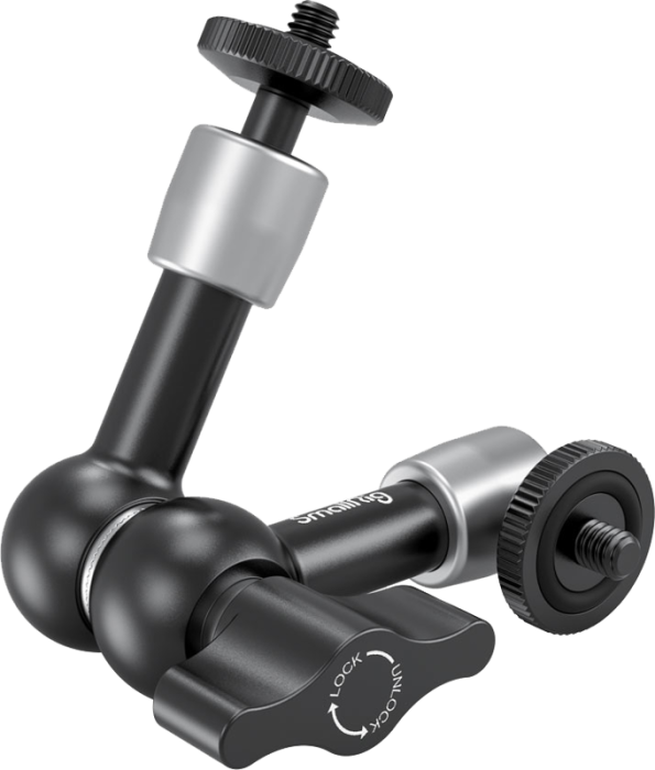 SmallRig 2065 Articulating Arm 5.5 inch - Braț articulat 14cm pentru monitor, lumini și accesorii cameră, două capete ball head cu șurub 1/4"-20, sarcină maximă 1.5k [51]