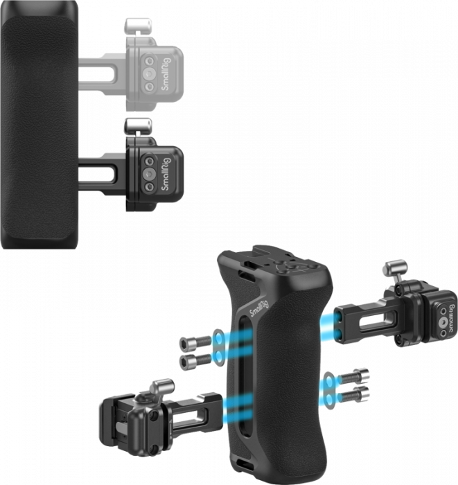 SmallRig  4017 Nato Side Handle Snap On Quick Lock - Maner extern pentru camere mirrorless [6]