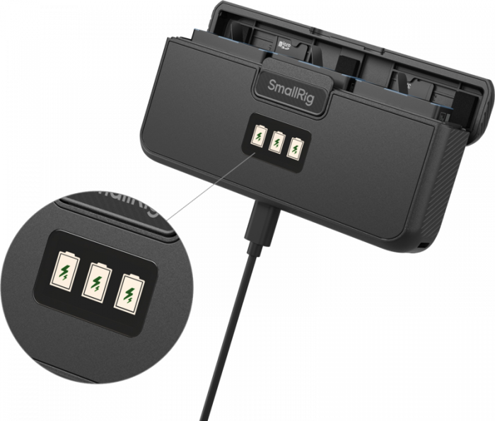 SmallRig 4565 GoPro Camera Battery Kit (3pcs + Charger case) - Set 3 baterii GoPro 9 / 10 / 11 / 12 si Carcasa de Incarcare [4]