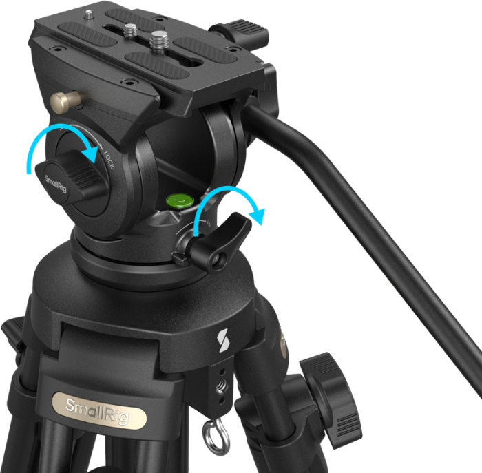 SmallRig 4684 Kit trepied video ușor AD-50 Lite - Trepied video din aluminiu [13]