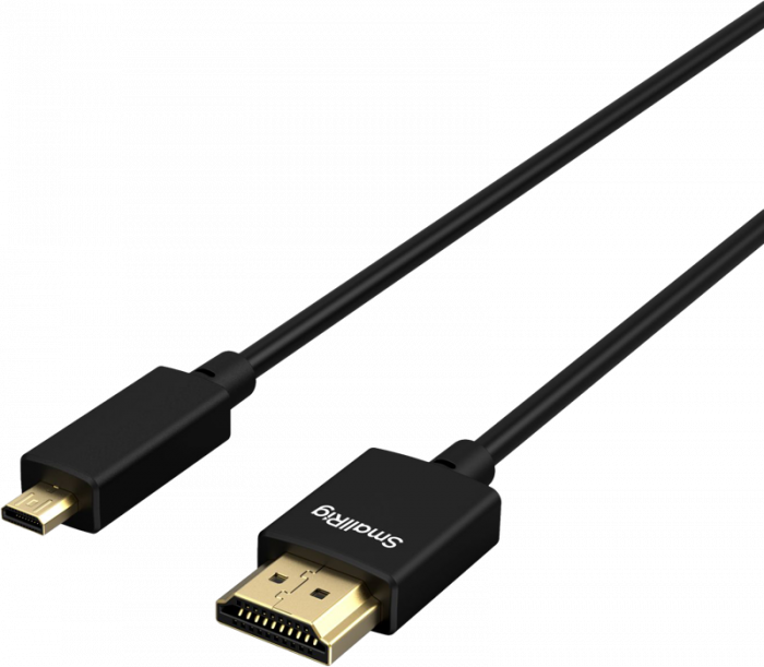 SmallRig 4795 Ultra-Slim 4K HDMI Data Cable D to A 100cm - Cablu HDMI la miniHDMI Standard [2]