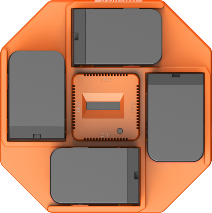 SmallRig  4834 NP-F970 4-Channel Camera Battery Charger & 4-Battery Kit - Incarcator cu patru canale pt seria de acumulatori  NP-F970 , NP-F550 plus 4 baterii incluse   NP-F970 , NP-F550, np-f550, f550, f750, f970 [24]