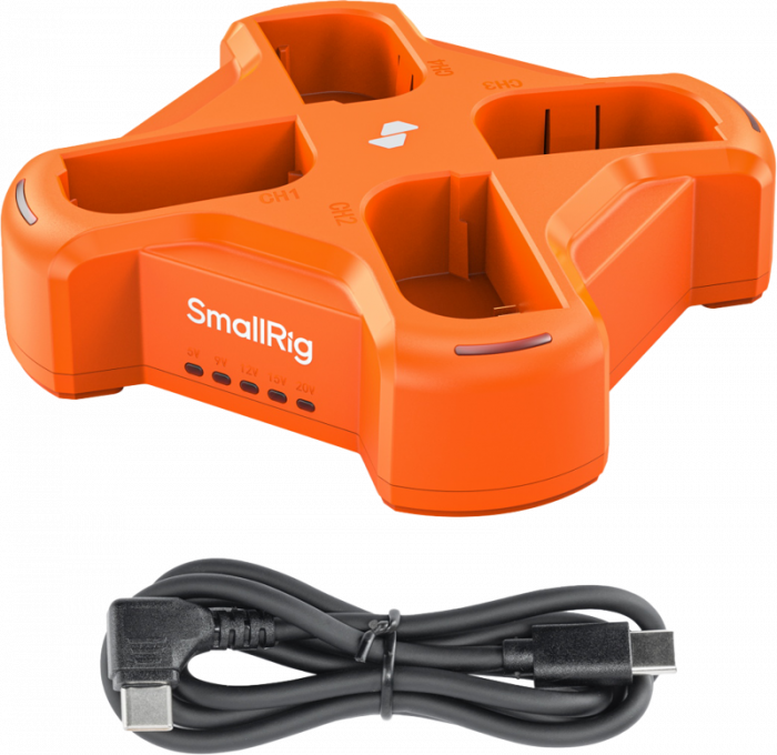 Smallrig 4838 LP-E6NH 4-Channel Camera Battery Charger - Incarcator acumulatori Canon LP-E6NH cu 4 canale [5]