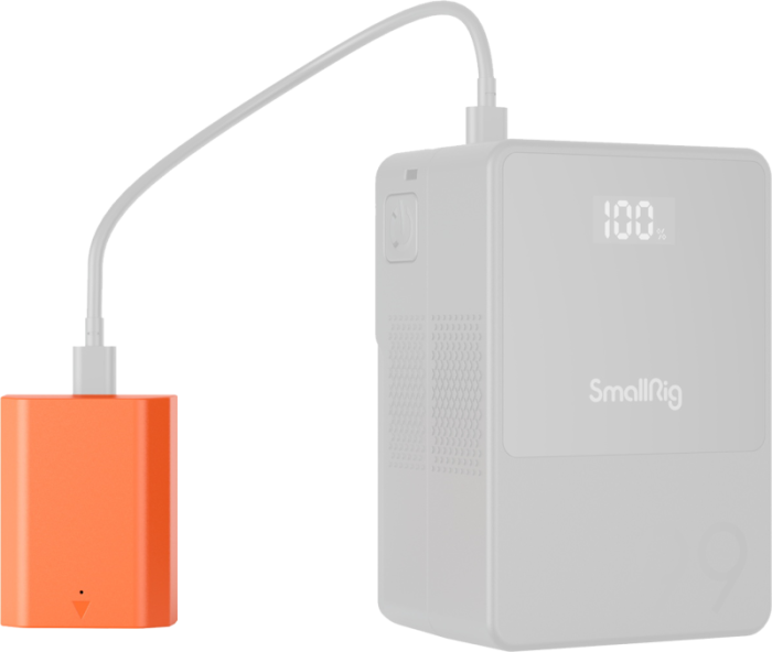 SmallRig 4969 NP-FZ100 USB-C Rechargeable Camera Battery Orange [20]