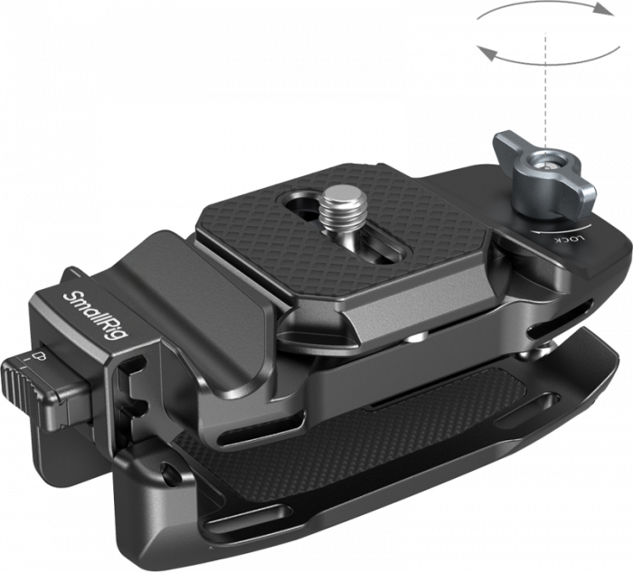 SmallRig 5053 Camera Clip with Quick Release Mount Plate Kit - Placă de eliberare rapidă compatibilă cu Arca Swiss [3]