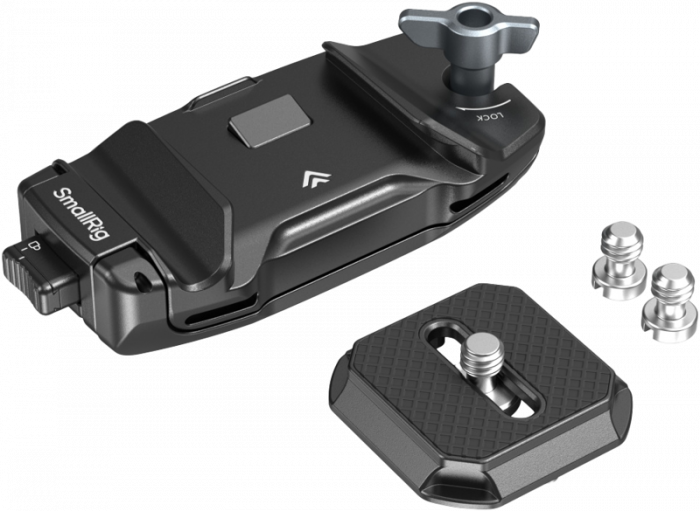 SmallRig 5053 Camera Clip with Quick Release Mount Plate Kit - Placă de eliberare rapidă compatibilă cu Arca Swiss [2]
