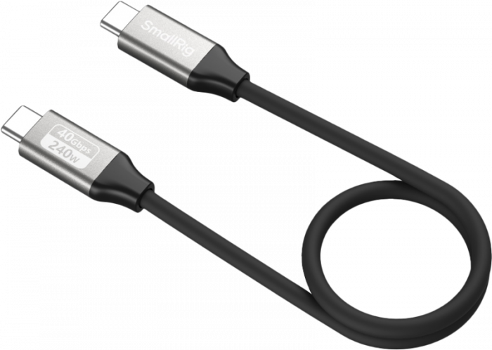 SmallRig 5073 USB-C Data Cable (Straight to Straight, 35cm (40Gbps + 240W + 8K) - Cablu USB-C - USB-C [1]