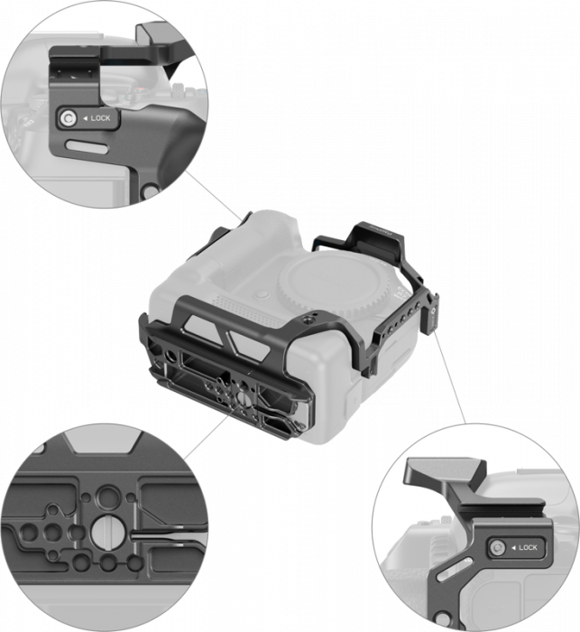SmallRig 5092 Cage for Canon EOS R5 Mark II with Cooling Fan CF-R20EP - Cușcă pentru Canon EOS R5 Mark II cu ventilator de răcire CF-R20EP [4]
