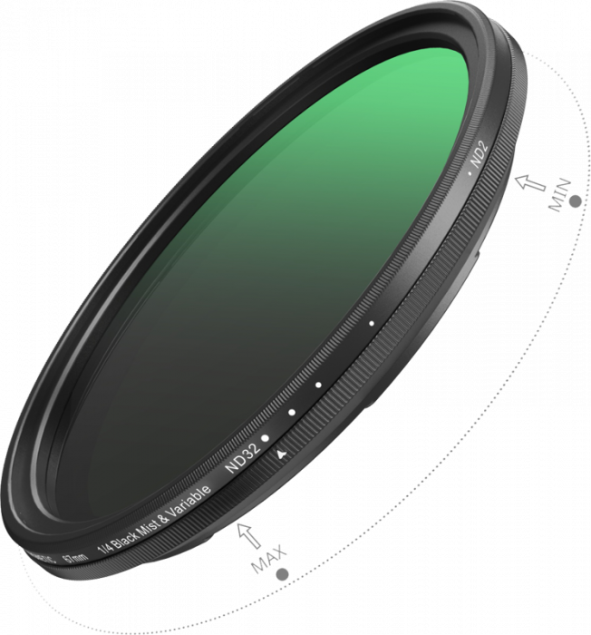 SmallRig 5170 Attachable 67mm VND Filter ND2-ND32 (1-5 Stop) & 1/4 Effect Black Mist Filter - SmallRig 5170 Filtru VND atașabil 67mm ND2-ND32 (1-5 Stop) și filtru de ceață neagră cu efect 1/4 [3]