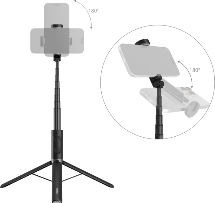 SmallRig 5291 ST30 Lite One-Touch Deploy Selfie Stick Tripod - Trepied telescopic pentru telefon [39]