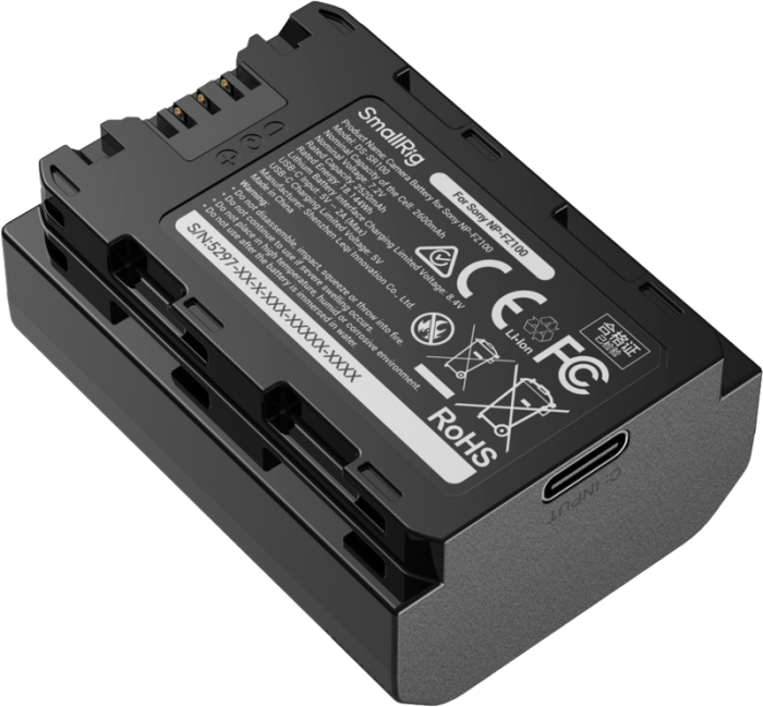 SmallRig 5297 USB-C Camera Battery with Power Display for Sony NP-FZ100 [13]