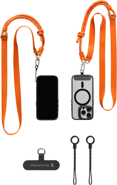 SmallRig 5300 FilMov Phone Shoulder Strap Orange - Curea de umar pentru telefoane mobile - ORANGE [39]