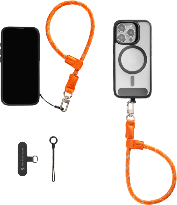 SmallRig 5302 FilMov Phone Wrist Strap Orange  - Curea de Incheietura pentru telefoane mobile - ORANGE [35]