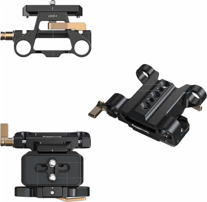 SmallRig 5365 Arca-Type Mount Plate Kit with 15mm Dual Rod Clamp - Placuta de prindere de tip Arca Swiss [3]