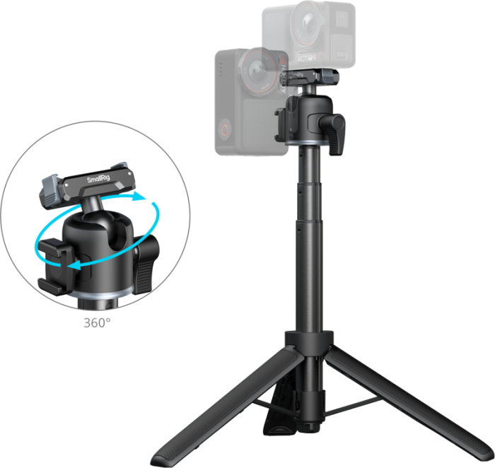 SmallRig 5435 - Trepied tip Grip pentru camere de acțiune - Trepied si Selfie Stick 2-in-1 [5]
