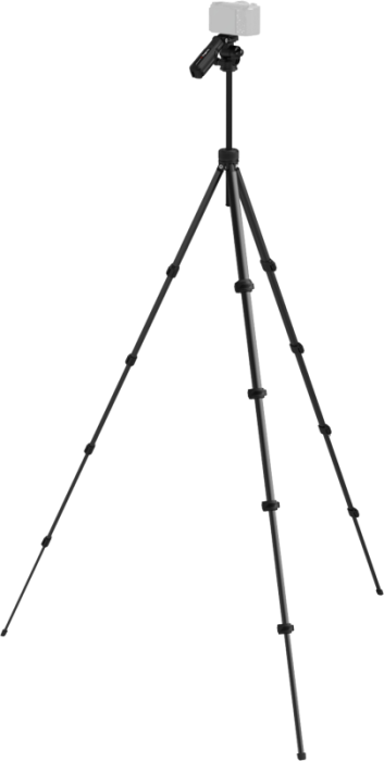 SmallRig 5473 Video Tripod compact din aliaj de aluminiu cu clemă telefon integrată și nivel cu bulă [4]