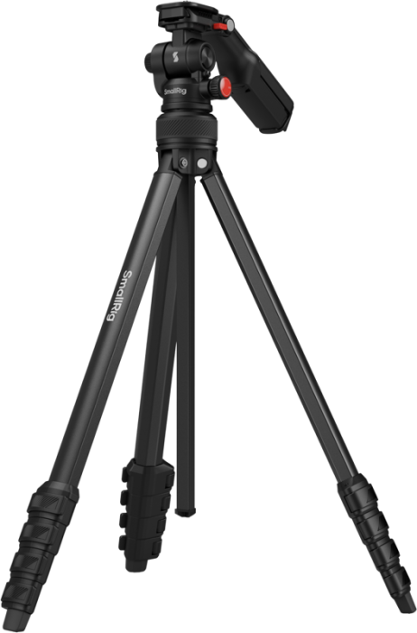 SmallRig 5473 Video Tripod compact din aliaj de aluminiu cu clemă telefon integrată și nivel cu bulă [22]