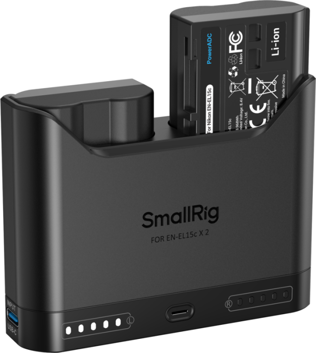 Kit Turbo SmallRig 5486: Încărcător Rapid + 2 Baterii Nikon EN-EL15c [37]
