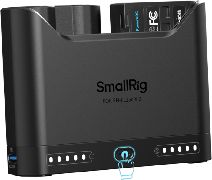 Kit Turbo SmallRig 5486: Încărcător Rapid + 2 Baterii Nikon EN-EL15c [15]