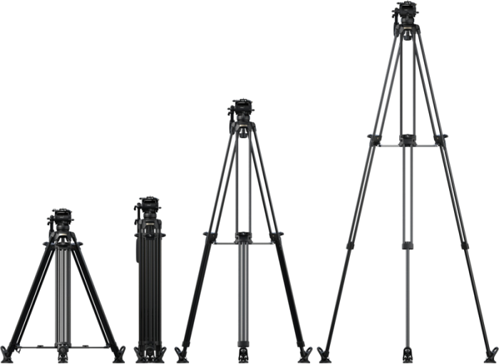 SmallRig 5579 FSD16 FreeSpeed Heavy-Duty Aluminum Alloy Tripod – trepied video profesional cu cap fluid integrat, sistem FreeSpeed desfășurare rapidă [11]