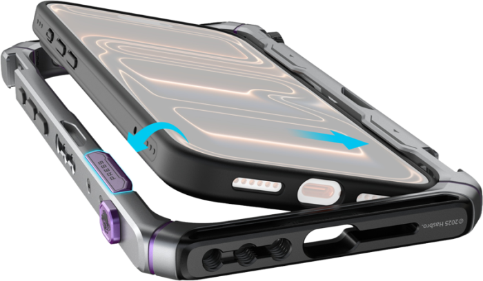 SmallRig 5585 Megatron Edition Mobile Dual Handheld Kit pentru iPhone 17 Pro – cage video + carcasă + 2 mânere rotative + telecomandă wireless 10m [6]