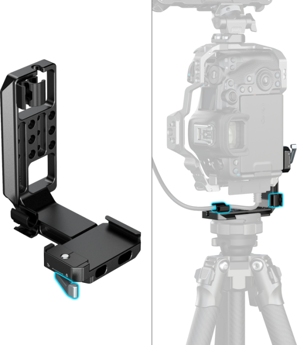 SmallRig 5594 – Placă de montare verticală cu suport tip Arca pentru cage și gimbal [3]