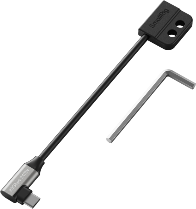 SmallRig 5595  Cablu date USB-C (Male to Female), 20Gbps, 240W [36]