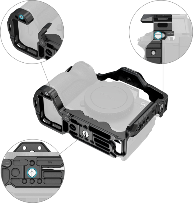 SmallRig 5599 – Cage profesional Sony cu sistem HawkLock [5]