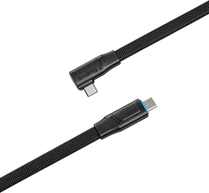 SmallRig 5614 USB-C Self-Coiling Data Cable (USB 3.2 Gen2x2 & 35cm, 240W) [2]