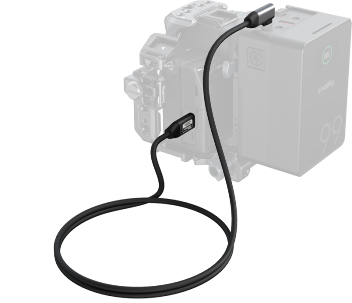 SmallRig 5732 – Cablu USB-C Drept la Unghi (100cm), 40Gbps, 240W, 8K [3]