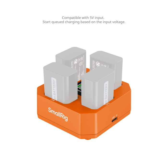 SmallRig 5749 Four-Channel Camera Battery Charger for NP-FW50 [2]