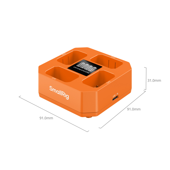 SmallRig 5749 Four-Channel Camera Battery Charger for NP-FW50 [8]