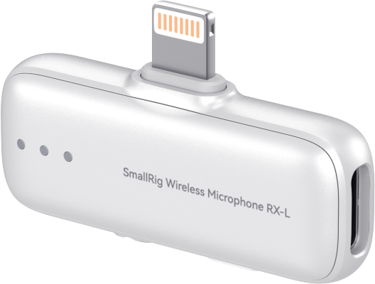 SmallRig 5784 S70RX-L Wireless Microphone Receiver (White) – receptor Lightning pentru iPhone/iPad, audio 24-bit/48kHz [9]