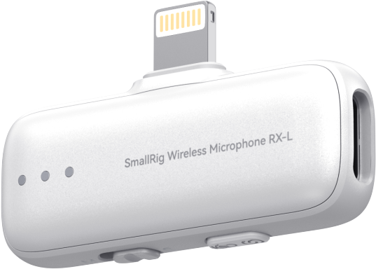 SmallRig 5784 S70RX-L Wireless Microphone Receiver (White) – receptor Lightning pentru iPhone/iPad, audio 24-bit/48kHz [8]