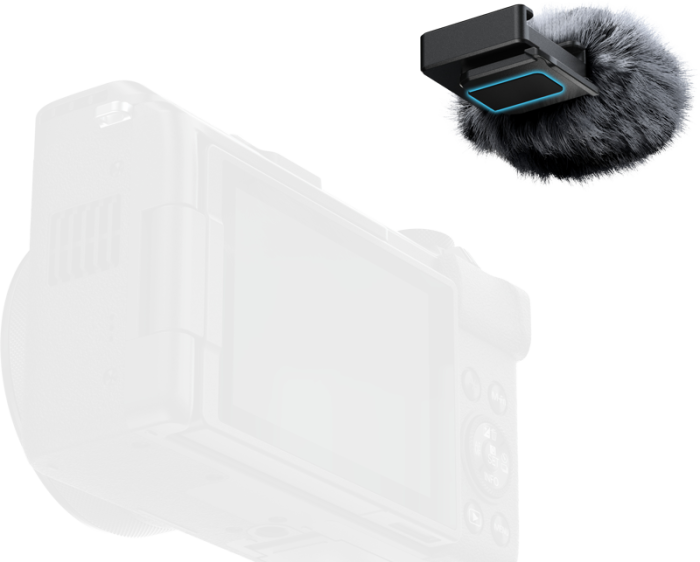 SmallRig 5989 Furry Windscreen pentru Canon PowerShot V1 – reducere zgomot vânt 14dB, cold shoe integrat pentru microfon sau lumină [3]