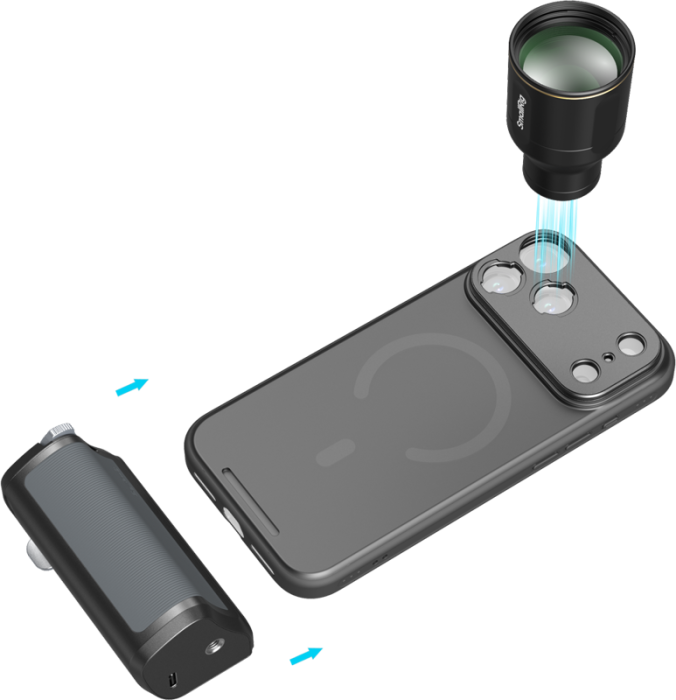 SmallRig 6737 3.5x Telephoto Lens and Handle Kit for iPhone 18 Pro / 17 Pro [2]