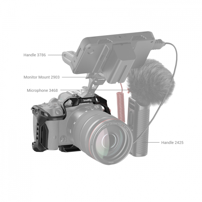 SmallRig „Black Mamba” Cage for Canon EOS R7 4003B SmallRig R7, SmallRig Canon [8]