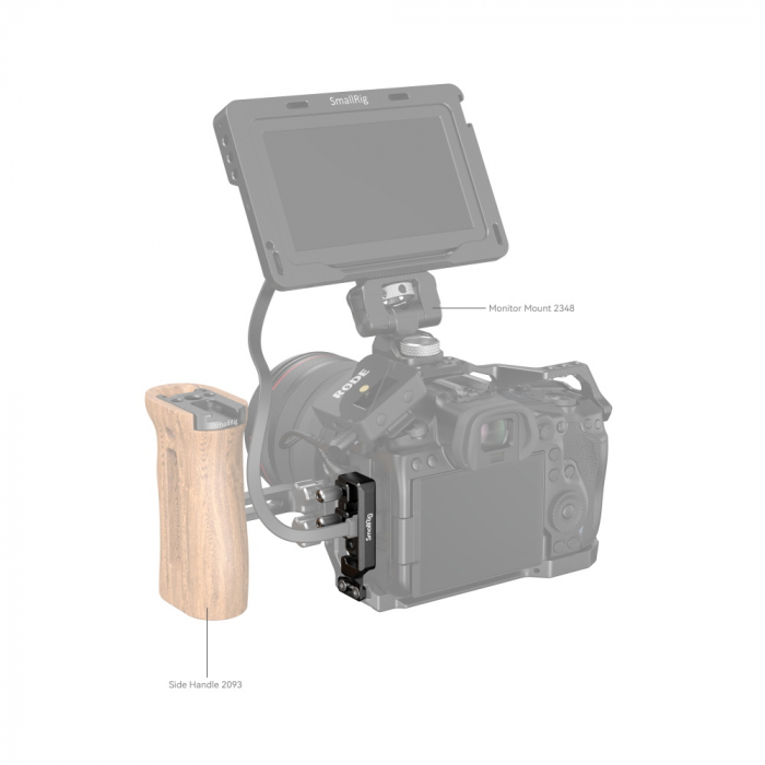 SmallRig HDMI and USB-C Cable Clamp for Canon EOS R5 / R6 / R5 C Cage 2981B [6]