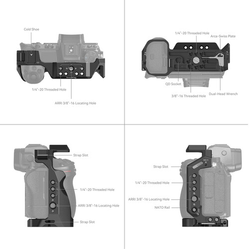 SmallRig Camera Cage pentru Nikon Z 5 / Z 6 / Z 7 / Z 6II / Z 7II 2926B [5]
