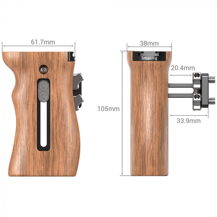 SmallRig Wooden Universal Side Handle 2093 [3]