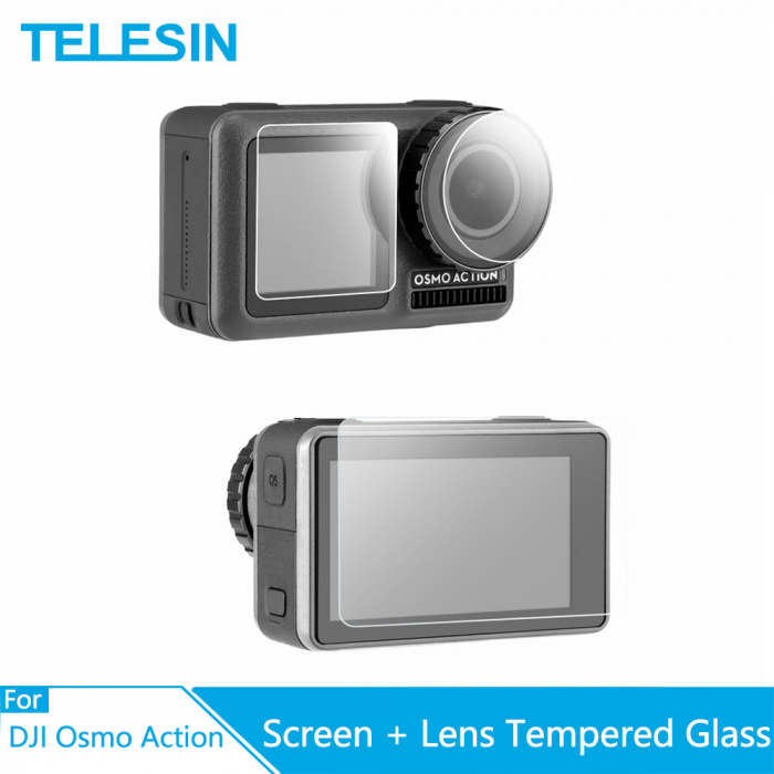 Set ecran din sticlă tratată și capac protector pentru obiective pentru DJI OSMO - OS-TFM-003 [4]