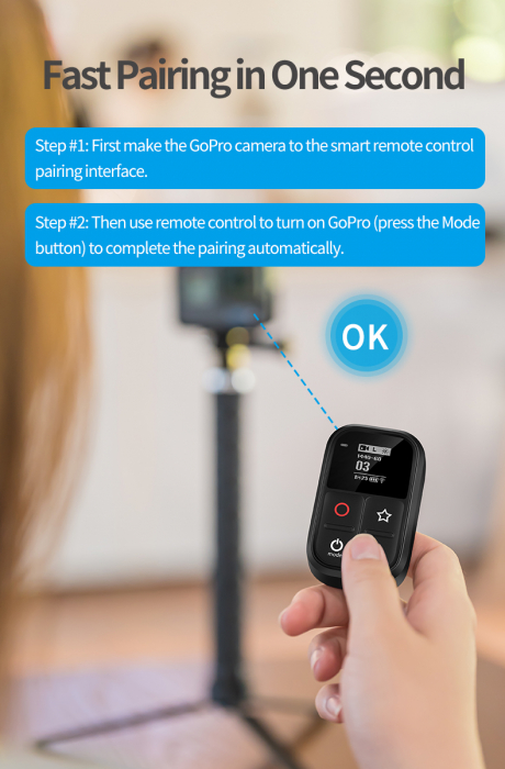 Telecomandă wifi pentru Gopro 5,6,7,8 - GP-RMT-T02 [8]