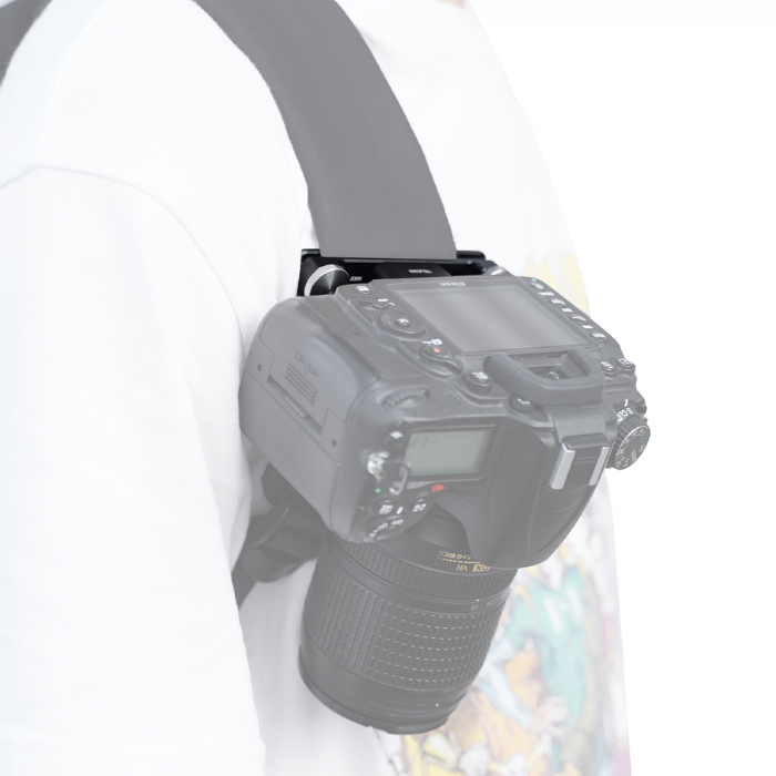 TELESIN Placă cu eliberare rapidă, din aliaj de aluminiu pentru montare pe breteaua rucsacului pentru trepied, DSLR, Camera de acțiune - TE-ZJZ-006 [8]