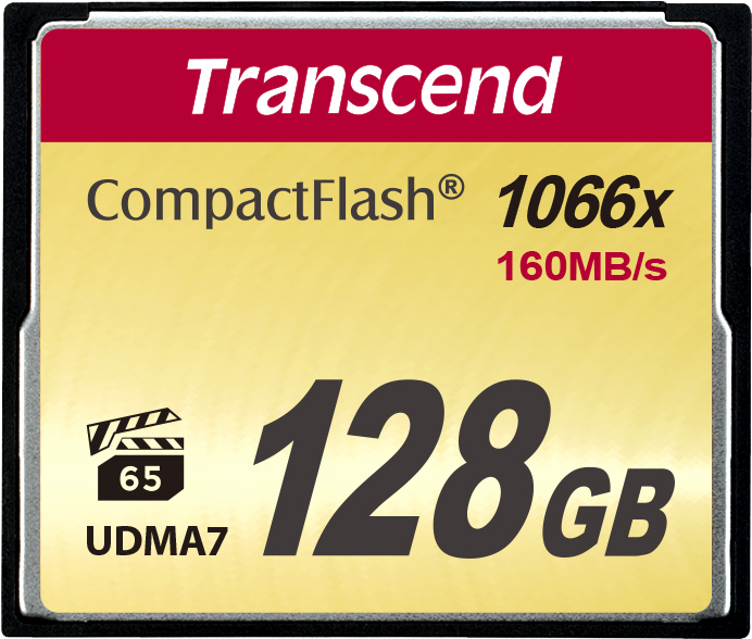 TRANSCEND CF 1066X 128GB  (ULTIMATE) - Card de memorie CF - Compact Flash [12]