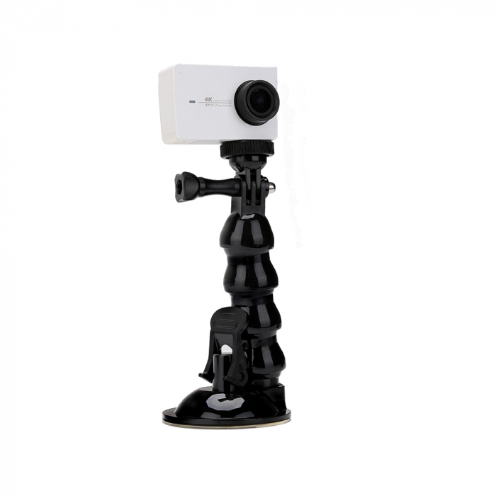 Suport flexibil pentru camere de actiune cu sistem de prindere cu ventuză pentru autovehicule - GP-SUC006 [4]
