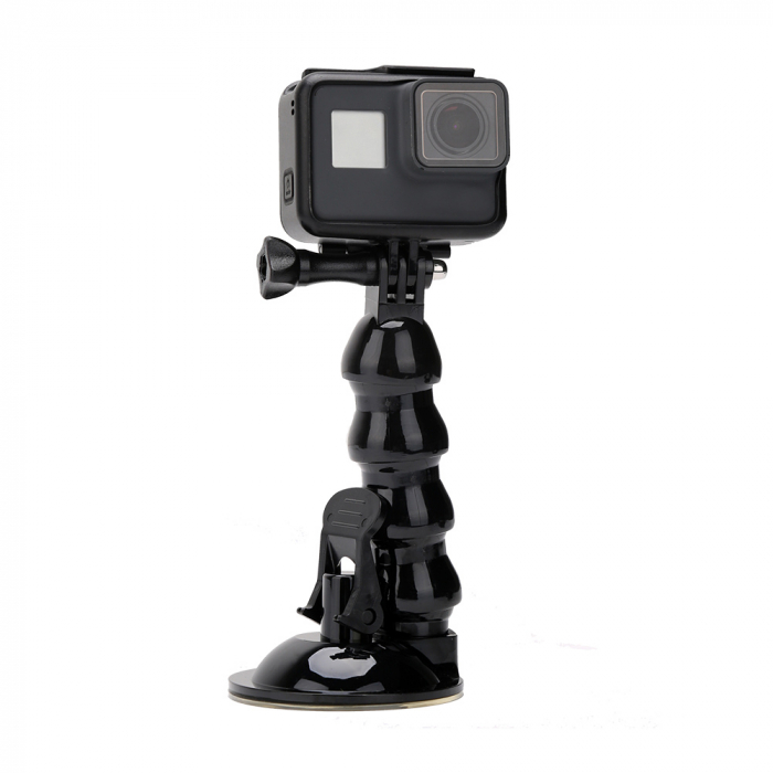 Suport flexibil pentru camere de actiune cu sistem de prindere cu ventuză pentru autovehicule - GP-SUC006 [5]
