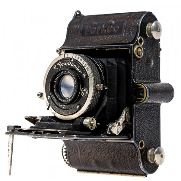 Voigtländer Perkeo 3×4 – Cameră foto pliabilă vintage pe film 127, fabricată în 1932 [2]